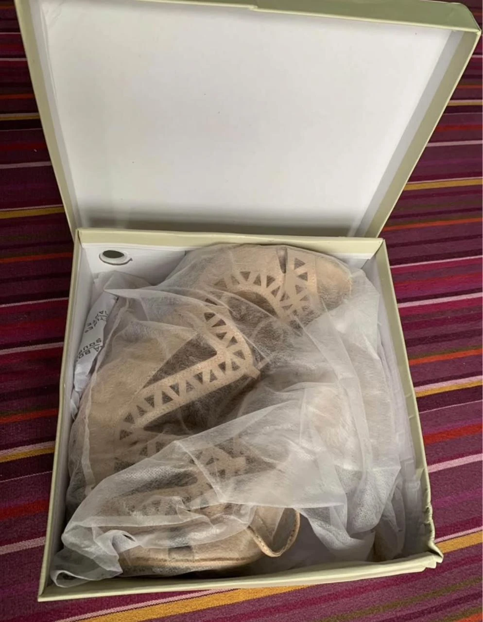 🤎 Fashion lace-up pumps in beige nubuck – Size 41 – photo 3